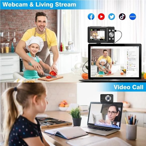NIB Digital Camera with Video and Webcam Functions - Picture 6 of 9